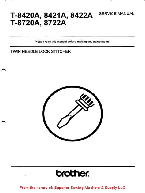 BROTHER T-8722A pdf manual